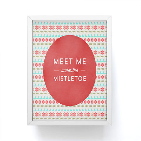 Allyson Johnson Under The Mistletoe Framed Mini Art Print