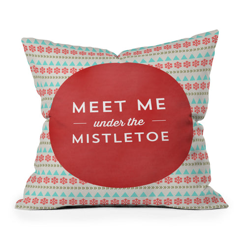 Allyson Johnson Under The Mistletoe Throw Pillow