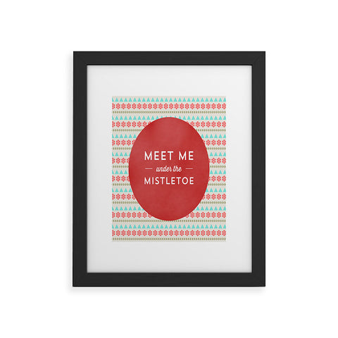 Allyson Johnson Under The Mistletoe Framed Art Print