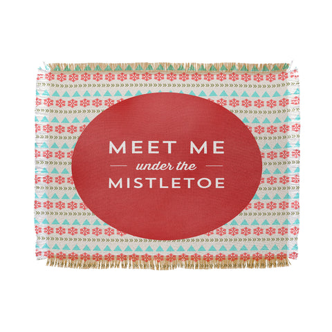Allyson Johnson Under The Mistletoe Throw Blanket