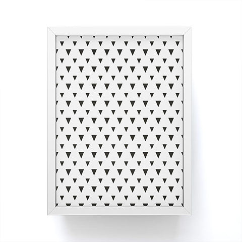 Allyson Johnson Upside Down Triangles Framed Mini Art Print