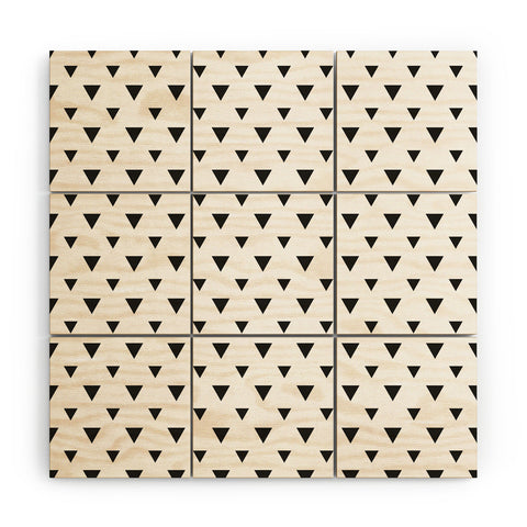 Allyson Johnson Upside Down Triangles Wood Wall Mural