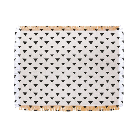 Allyson Johnson Upside Down Triangles Throw Blanket