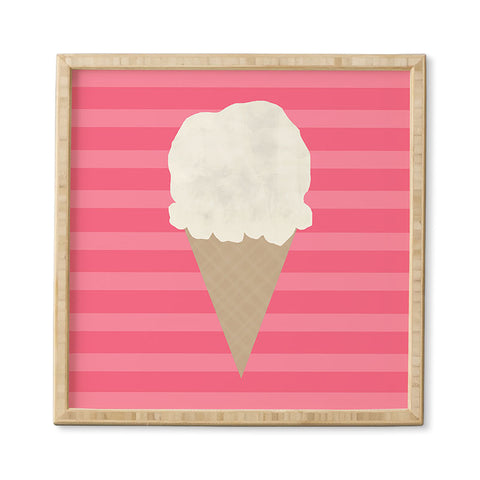 Allyson Johnson Vanilla Ice Cream Framed Wall Art