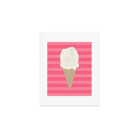 Allyson Johnson Vanilla Ice Cream Art Print
