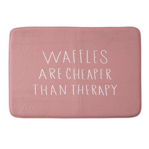 Allyson Johnson waffles are cheaper than therapy Memory Foam Bath Mat