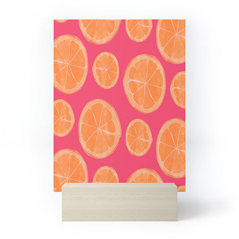 Allyson Johnson What rhymes with orange Mini Art Print
