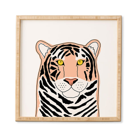 Allyson Johnson Wild Tiger Framed Wall Art