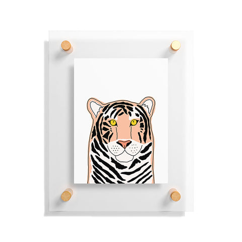 Allyson Johnson Wild Tiger Floating Acrylic Print