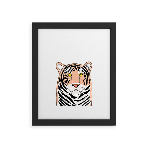 Allyson Johnson Wild Tiger Framed Art Print