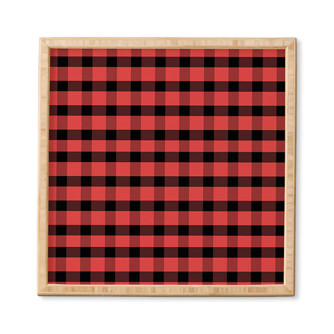 Allyson Johnson Winter Plaid Framed Wall Art