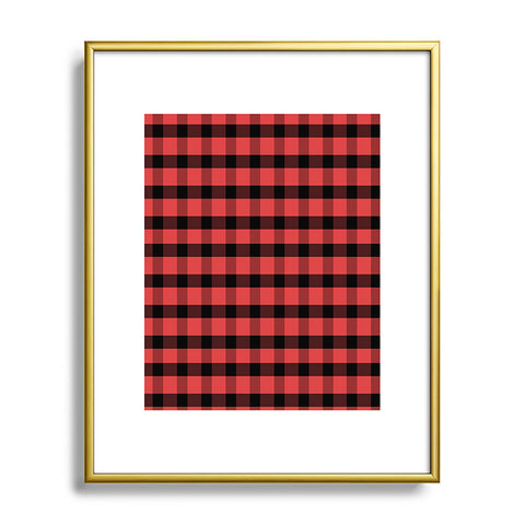Allyson Johnson Winter Plaid Metal Framed Art Print