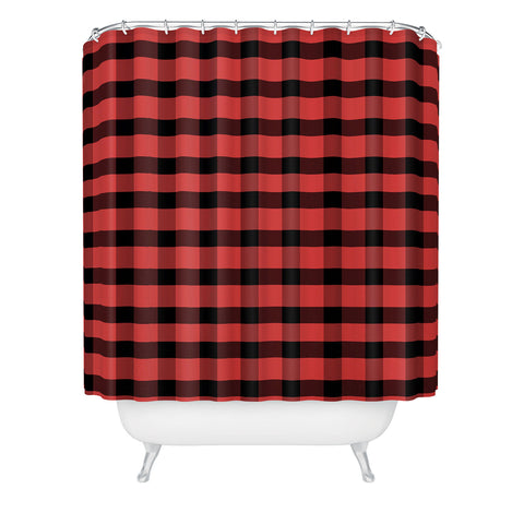Allyson Johnson Winter Plaid Shower Curtain
