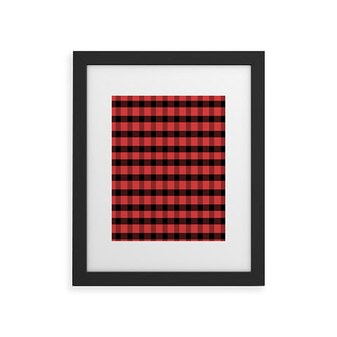 Allyson Johnson Winter Plaid Framed Art Print