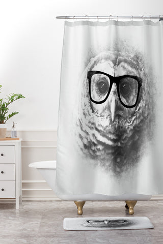 Allyson Johnson Wise Owl Shower Curtain And Mat