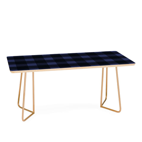 Allyson Johnson Woodsy Blue Plaid Coffee Table