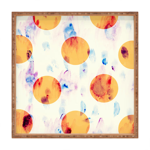 Allyson Johnson Yellow Dreamin Square Tray