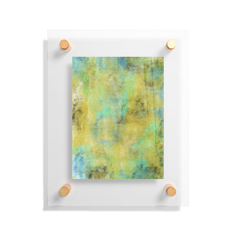 Allyson Johnson Yellow Paint Floating Acrylic Print