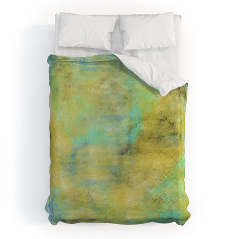 Allyson Johnson Yellow Paint Duvet Cover