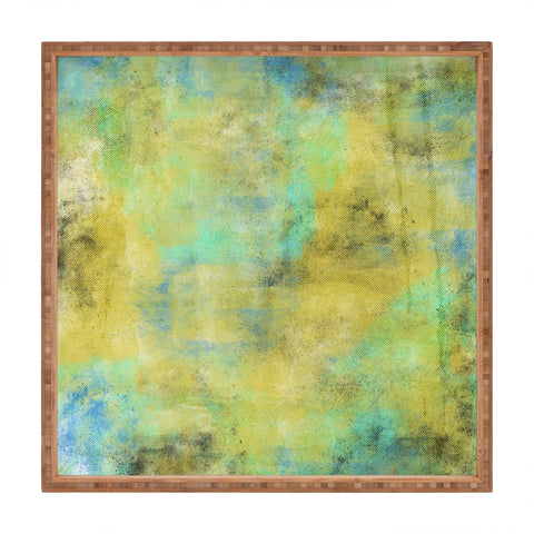 Allyson Johnson Yellow Paint Square Tray