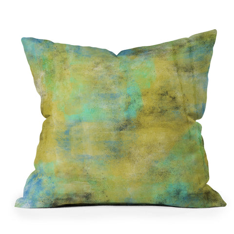 Allyson Johnson Yellow Paint Throw Pillow