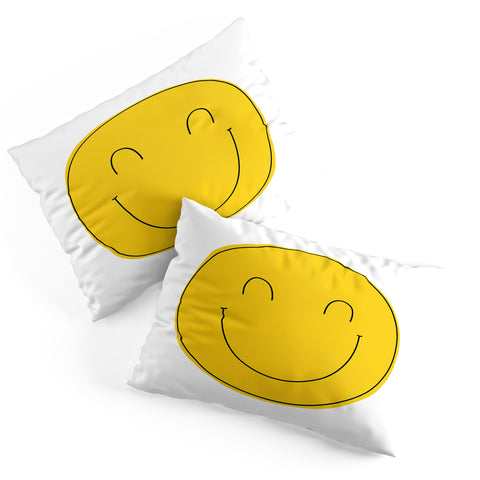 Allyson Johnson Yellow smiley face Pillow Shams