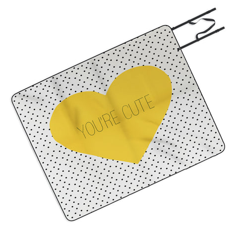 Allyson Johnson You Are Cute Picnic Blanket