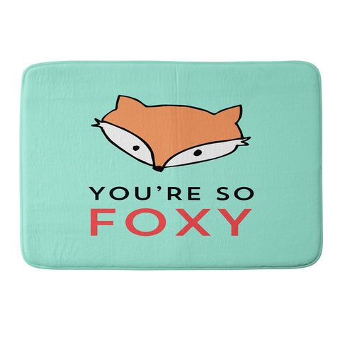 Allyson Johnson You are so foxy Memory Foam Bath Mat
