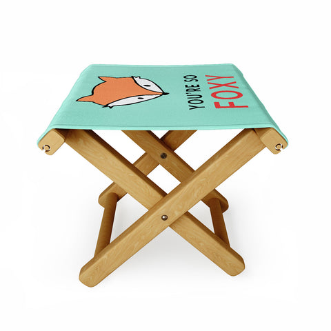 Allyson Johnson You are so foxy Folding Stool