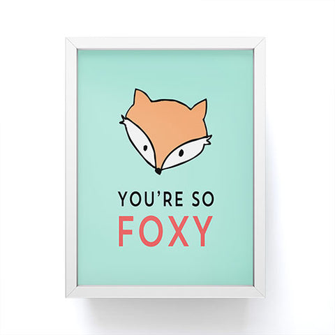 Allyson Johnson You are so foxy Framed Mini Art Print
