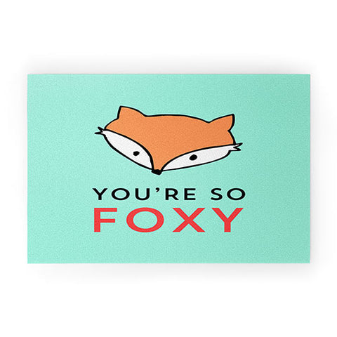Allyson Johnson You are so foxy Welcome Mat