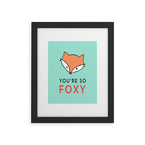 Allyson Johnson You are so foxy Framed Art Print