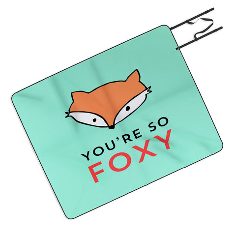 Allyson Johnson You are so foxy Picnic Blanket