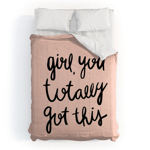 Allyson Johnson You got this girl Comforter