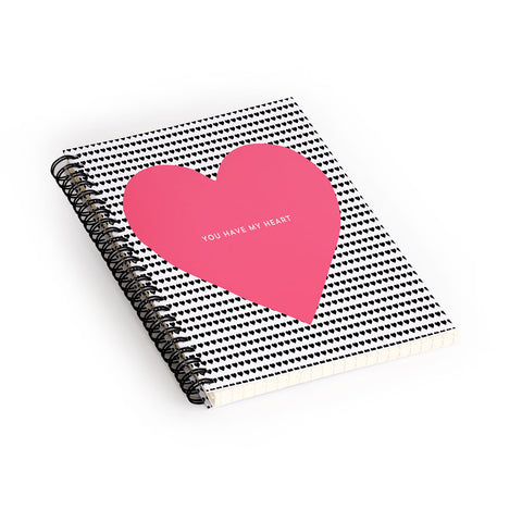 Allyson Johnson You Have My Heart Spiral Notebook