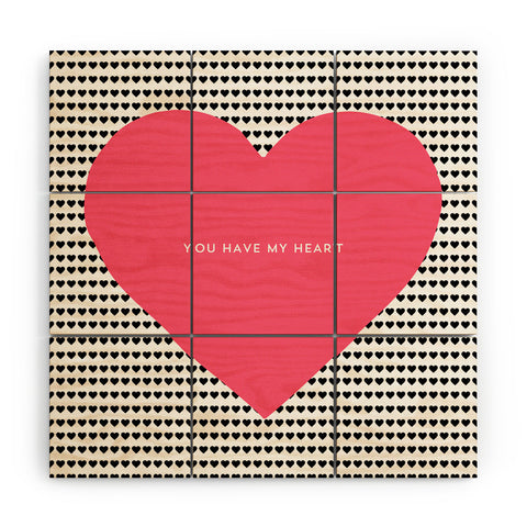 Allyson Johnson You Have My Heart Wood Wall Mural