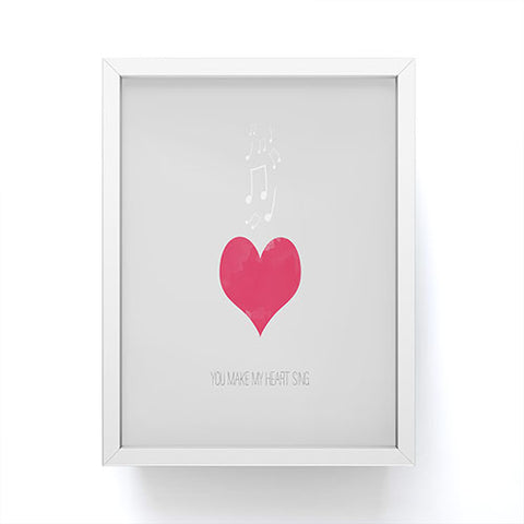 Allyson Johnson You Make My Heart Sing Framed Mini Art Print