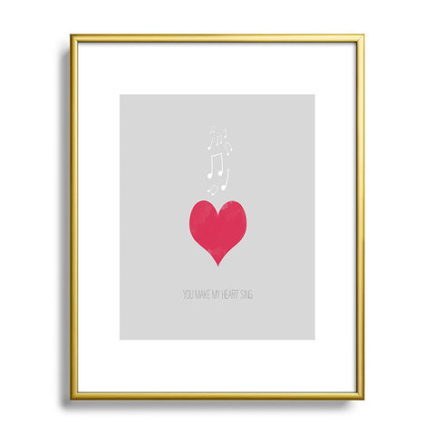 Allyson Johnson You Make My Heart Sing Metal Framed Art Print