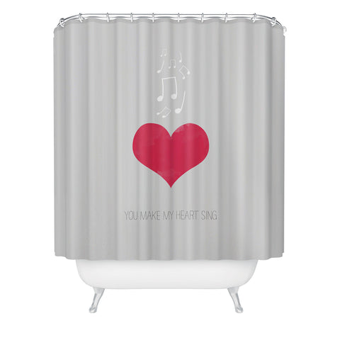 Allyson Johnson You Make My Heart Sing Shower Curtain