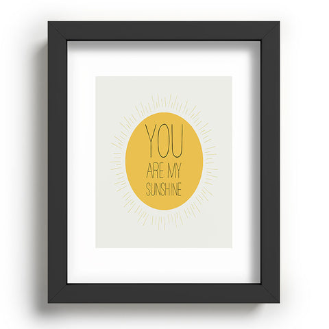 Allyson Johnson You Really Are My Sunshine Recessed Framing Rectangle