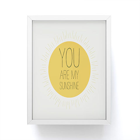 Allyson Johnson You Really Are My Sunshine Framed Mini Art Print
