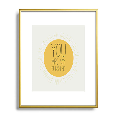 Allyson Johnson You Really Are My Sunshine Metal Framed Art Print