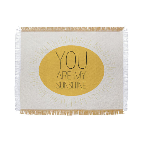 Allyson Johnson You Really Are My Sunshine Throw Blanket