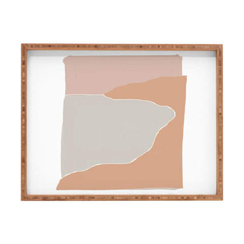 almostmakesperfect abstract sunset 2 Rectangular Tray