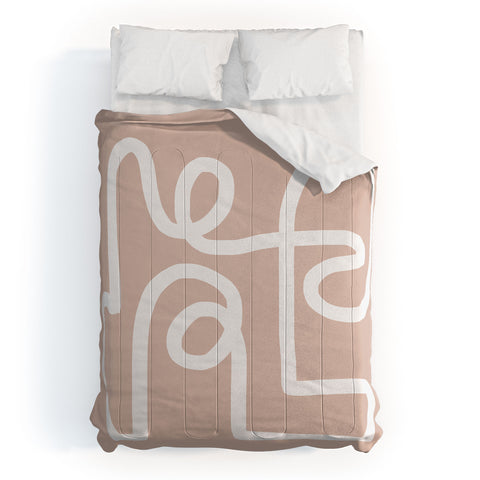 almostmakesperfect blush squiggle Comforter