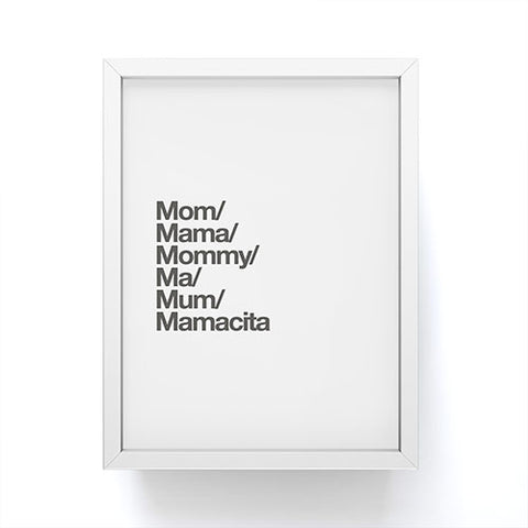 almostmakesperfect mamacita Framed Mini Art Print