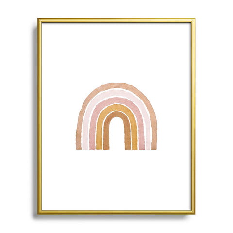 almostmakesperfect painted rainbow Metal Framed Art Print