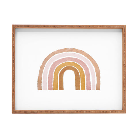 almostmakesperfect painted rainbow Rectangular Tray