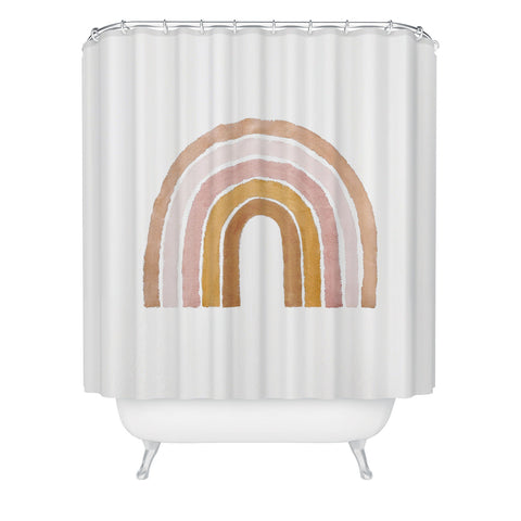 almostmakesperfect painted rainbow Shower Curtain