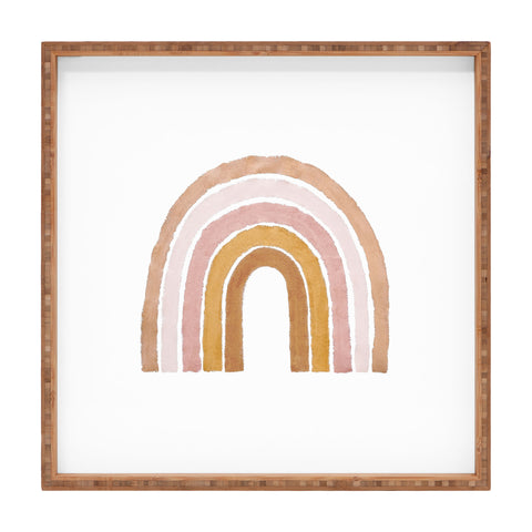 almostmakesperfect painted rainbow Square Tray